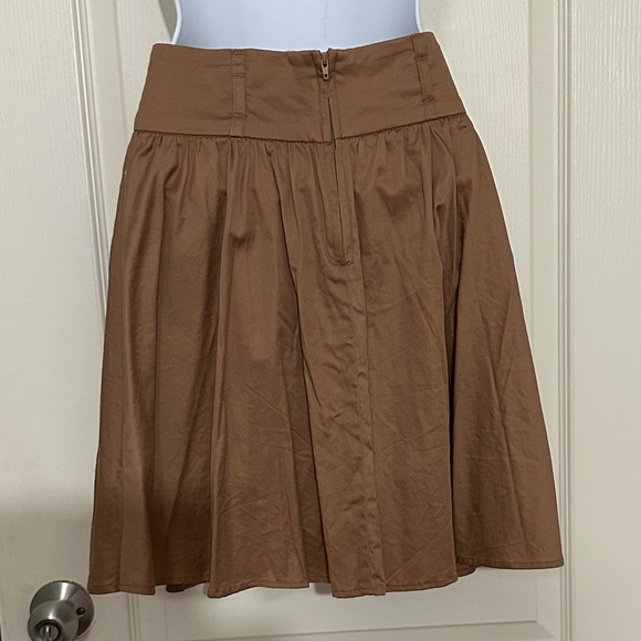 Dynamite Pleated Skirt Brown - Picture 2 of 3